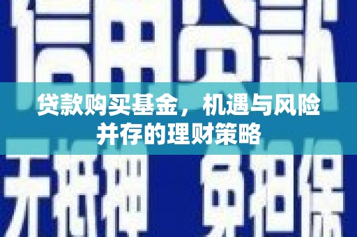 济宁贷款购买基金，机遇与风险并存的理财策略