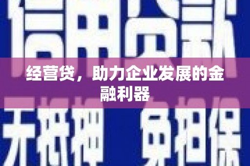 济宁经营贷，助力企业发展的金融利器
