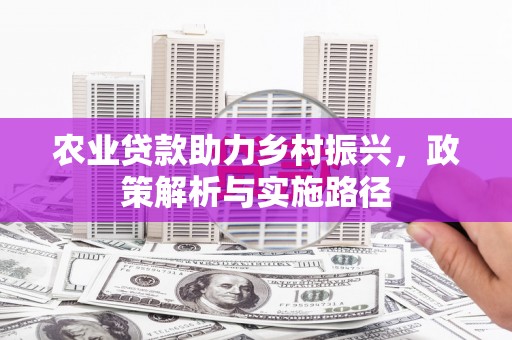 济宁农业贷款助力乡村振兴，政策解析与实施路径