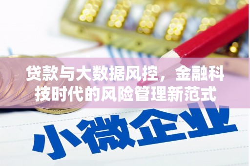 济宁贷款与大数据风控，金融科技时代的风险管理新范式