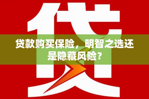 济宁贷款购买保险，明智之选还是隐藏风险？