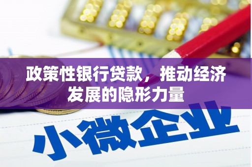 济宁政策性银行贷款，推动经济发展的隐形力量