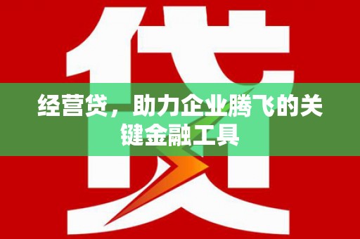 济宁经营贷，助力企业腾飞的关键金融工具