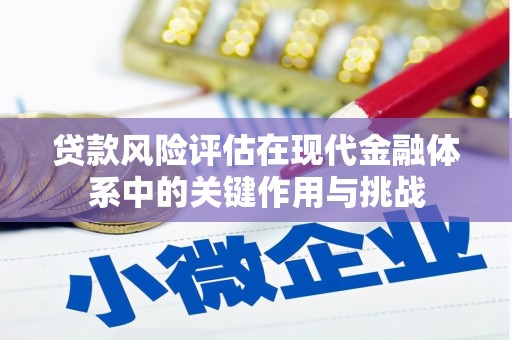 济宁贷款风险评估在现代金融体系中的关键作用与挑战