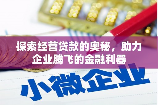 济宁探索经营贷款的奥秘，助力企业腾飞的金融利器