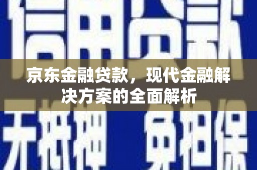 济宁京东金融贷款，现代金融解决方案的全面解析