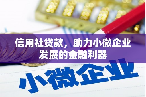 济宁信用社贷款，助力小微企业发展的金融利器