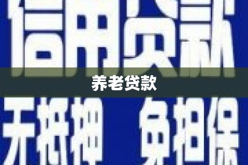 济宁养老贷款