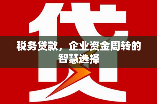 济宁税务贷款，企业资金周转的智慧选择