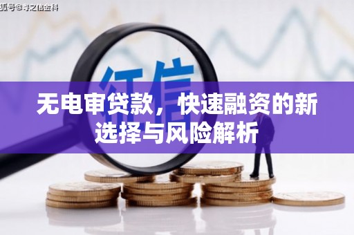 济宁无电审贷款，快速融资的新选择与风险解析