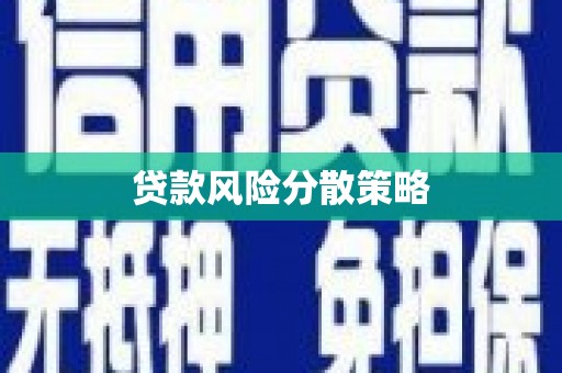 济宁贷款风险分散策略