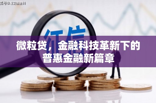 济宁微粒贷，金融科技革新下的普惠金融新篇章