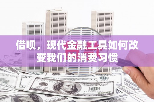 济宁借呗，现代金融工具如何改变我们的消费习惯