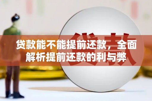 济宁贷款能不能提前还款，全面解析提前还款的利与弊