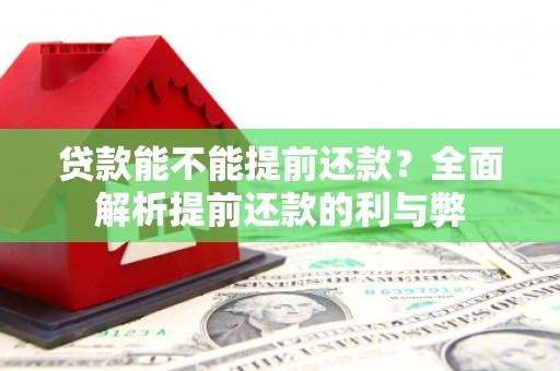 济宁贷款能不能提前还款？全面解析提前还款的利与弊