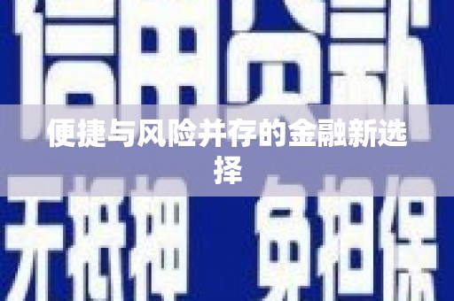 济宁便捷与风险并存的金融新选择