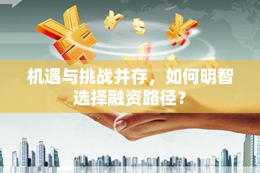 济宁机遇与挑战并存，如何明智选择融资路径？