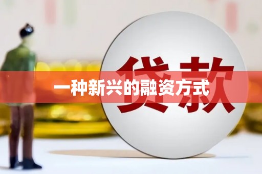 济宁一种新兴的融资方式